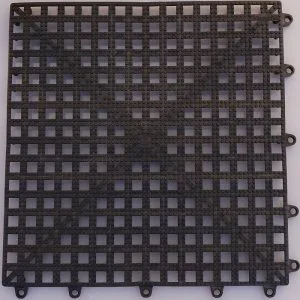 Black – bold contrast and easy to match with equipment Black anti-slip tiles