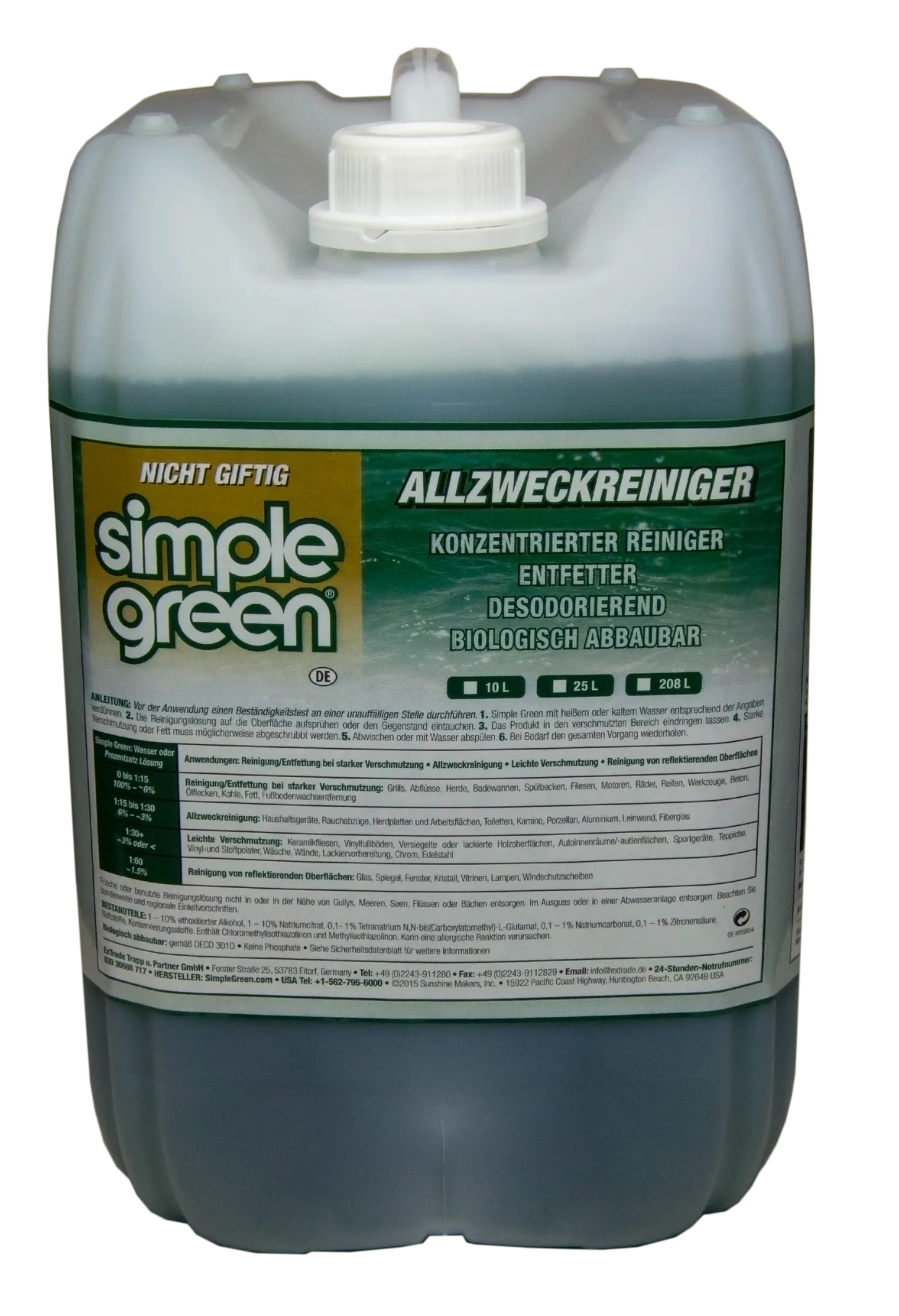 Limpiador Industrial Simple Green 10L